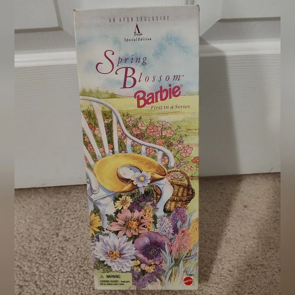 An Avon exclusive special edition spring blossom barbie, first in a series, nib